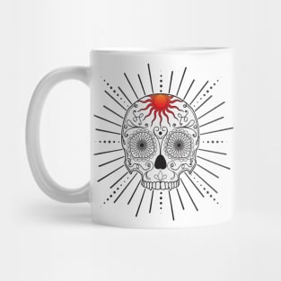 Neo-Trad Sugar Skull Tattoo Mug